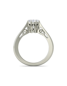 1pc Simple Elegant Bowknot Decor Ring, Suitable For Daily Wear, Gift For Women