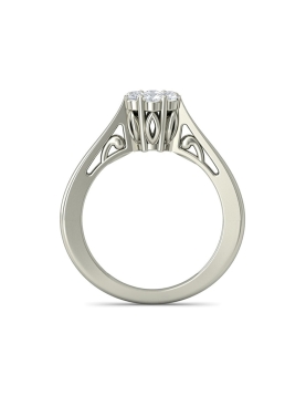 1pc Simple Elegant Bowknot Decor Ring, Suitable For Daily Wear, Gift For Women