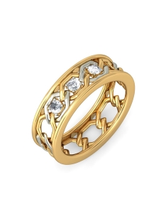 4pcs Minimalist Style Stacking Rings 14k Gold Plated Paved Shining Zirconia