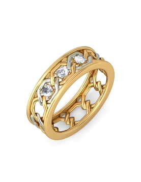 4pcs Minimalist Style Stacking Rings 14k Gold Plated Paved Shining Zirconia