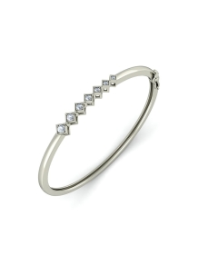 1pc Minimalist Chic High-End Twisted Design Bangle Bracelet For Women