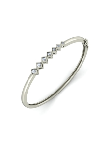 1pc Minimalist Chic High-End Twisted Design Bangle Bracelet For Women