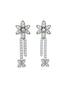 1pair Luxurious &amp; Fashionable, Soft &amp; Versatile Bowknot Earrings