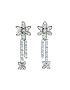 1pair Luxurious &amp; Fashionable, Soft &amp; Versatile Bowknot Earrings